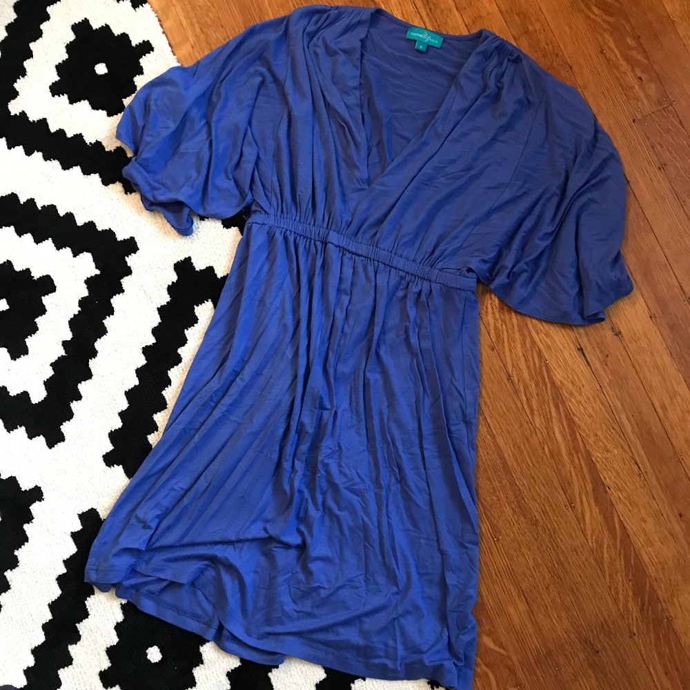 Southern Frock blue jersey-knit dress - size S